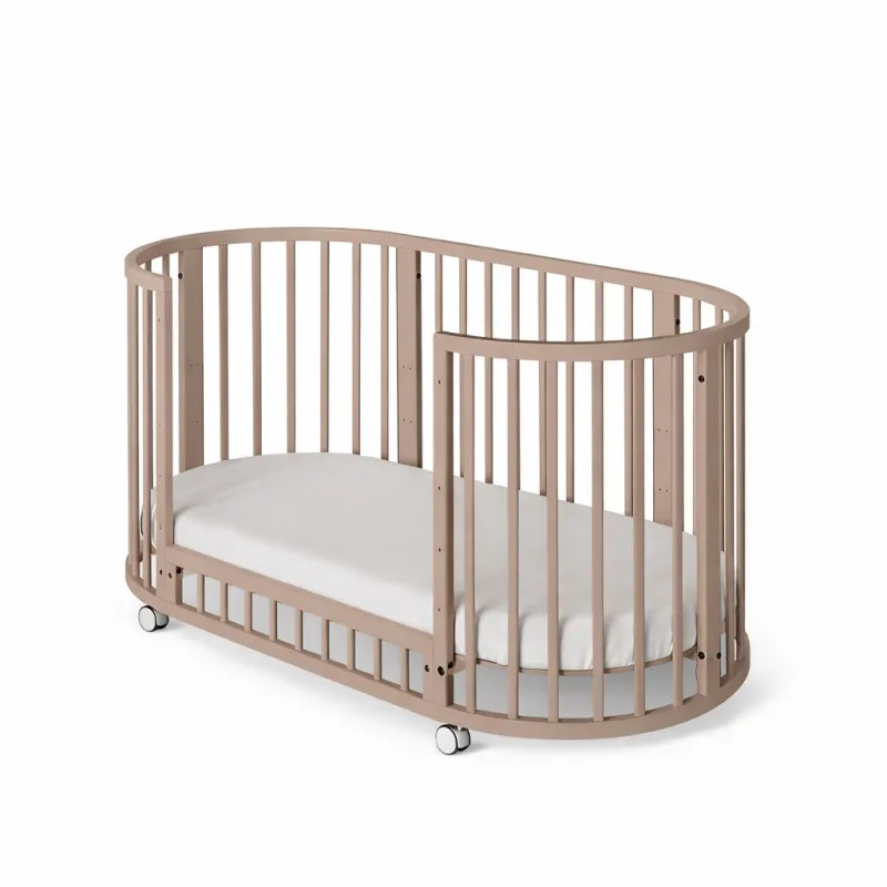 New Baby Dětská rostoucí postýlka 3v1 oválná + matrace kašmírová