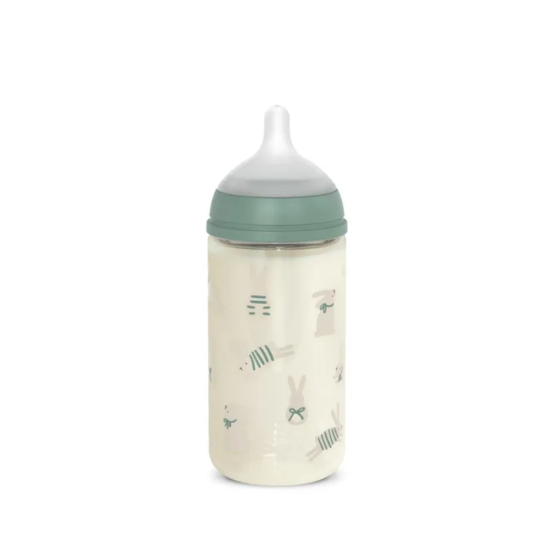 SUAVINEX Láhev sklo WONDERLAND 240 ml fyziologická SX PRO +3 MF