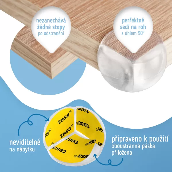 Sipo Ochrana rohů a hran, O-profil, sada 12ks, transparentní