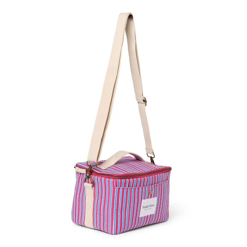 STUDIO NOOS - Poplin Coller bag - chladící taška | Raspberry Striped