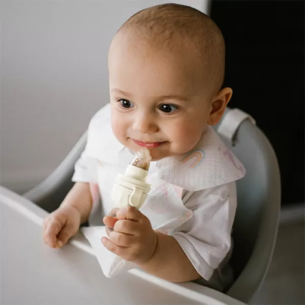 BABYONO Kousátko na podávání jídla Dino 6m+