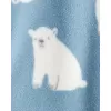 CARTER'S Overal na zip fleece Sleep & Play blue Polar bear chlapec NB/vel.56