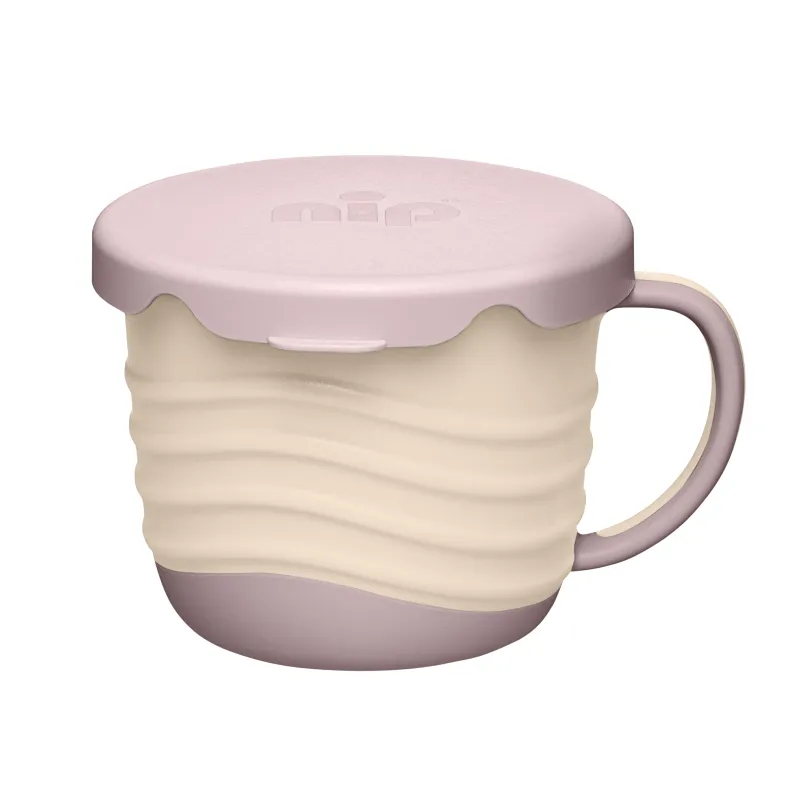 NIP NATURE line snackbox 2v1, 1ks, 9m+, pink