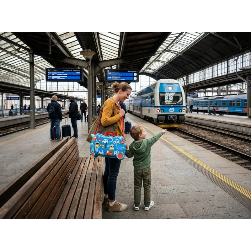 Dětský kufřík na kolečkách Pack&Ride