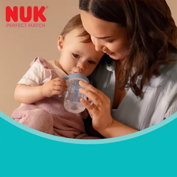 Nuk Kojenecká láhev Perfect Match na učení s brčkem PENGUIN 150 ml