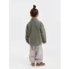 LEOKID Fleecová bunda Theo Vetiver Green vel. 104