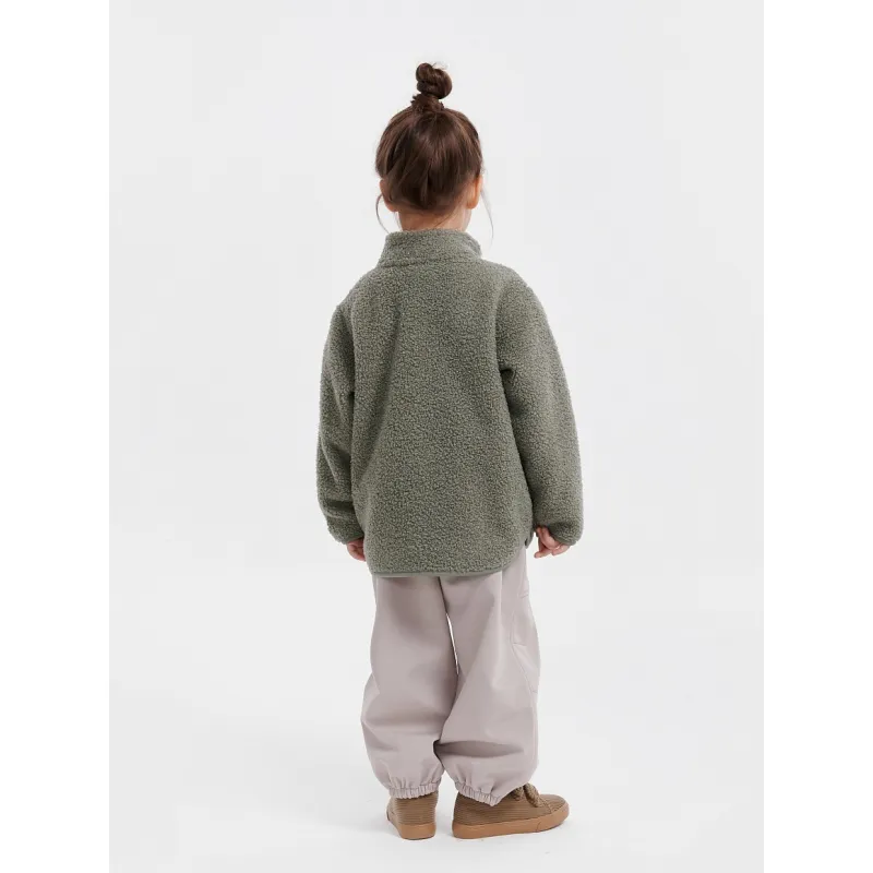LEOKID Fleecová bunda Theo Vetiver Green vel. 104