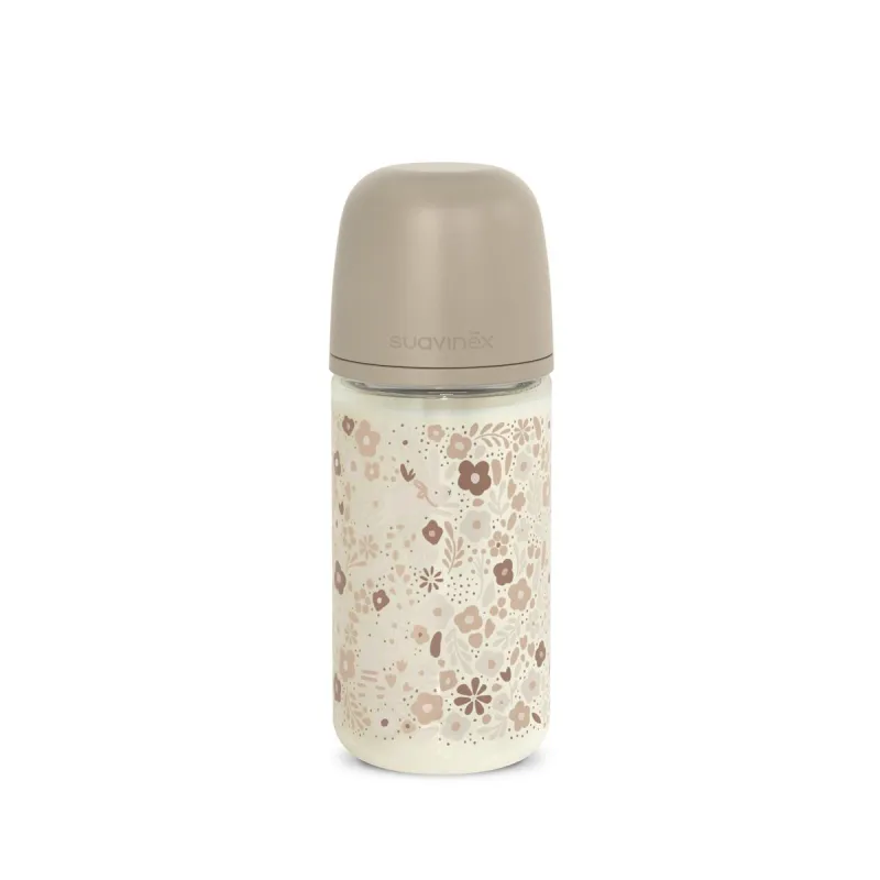 SUAVINEX Láhev sklo WONDERLAND 240 ml fyziologická SX PRO +3 MF