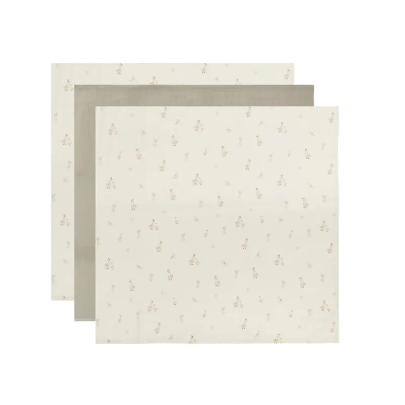 Bebe-Jou Mušelínová plenka 70x70 cm set 3ks