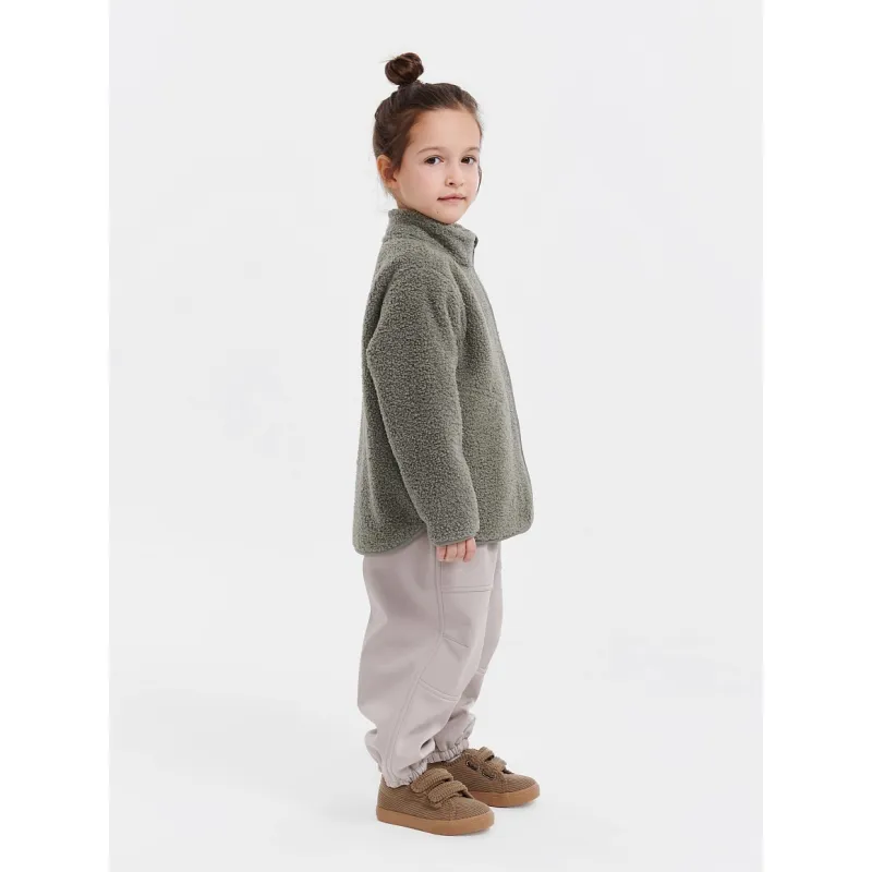 LEOKID Fleecová bunda Theo Vetiver Green vel. 104