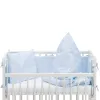Fillikid Ložní souprava Luxe leaves light blue + matrace