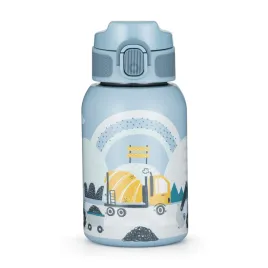 PETITE&MARS Láhev nerezová termo se slámkou 350 ml  12m+