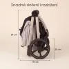 ADAMEX Kočárek kombinovaný Como Satin Carbon