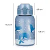 PETITE&MARS Láhev nerezová termo se slámkou 350 ml 12m+