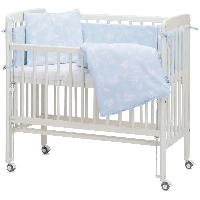 Fillikid Ložní souprava Luxe leaves light blue + matrace