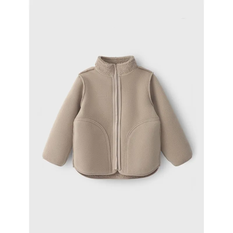 LEOKID Fleecová bunda Theo Almond Milk vel. 134