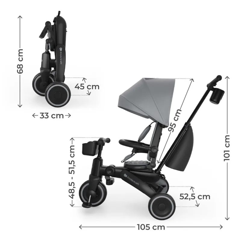 KINDERKRAFT Tříkolka Jazz 3, 9m+
