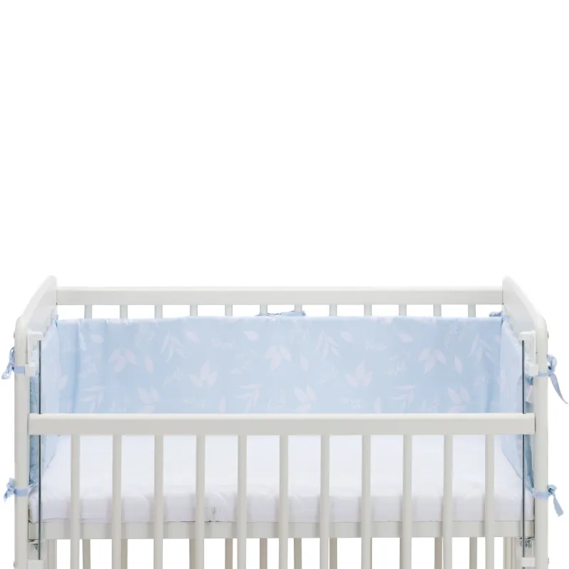 Fillikid Ložní souprava Luxe leaves light blue + matrace