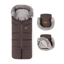 PETITE&MARS Set zimní fusak Arctic 4v1 + rukavice na kočárek