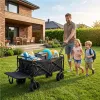 Baby Mix Skládací přepravní vozík černá