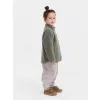 LEOKID Fleecová bunda Theo Vetiver Green vel. 146
