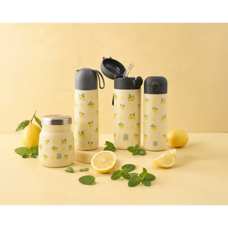 Termoska na tekutiny s brčkem 400 ml, Limoncello