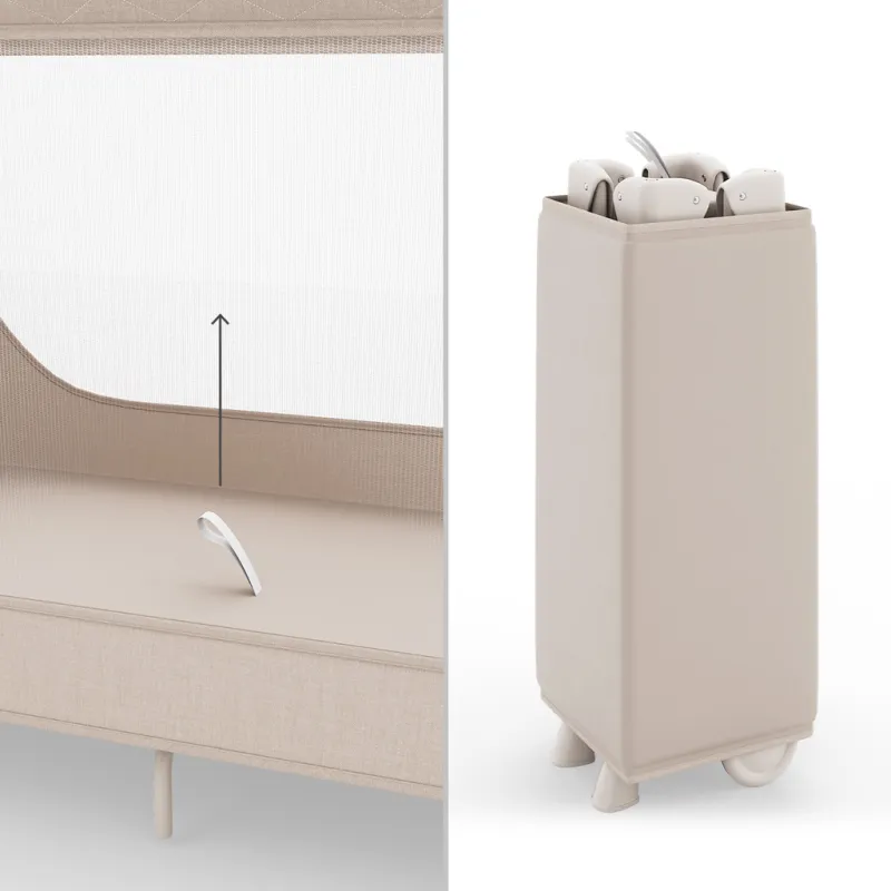 KINDERKRAFT Postýlka cestovní Leody Up Grey
