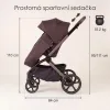 ADAMEX Kočárek kombinovaný Como Satin Carbon