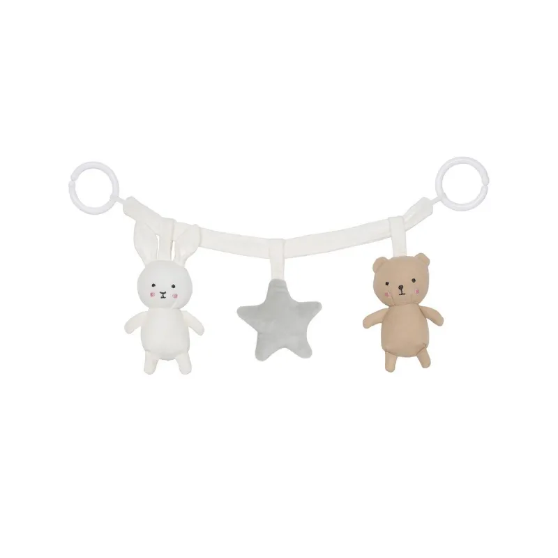 JABADABADO Hračka na kočárek Teddy & Bunny