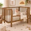 New Baby Dětská oválná postýlka Klára ořechová