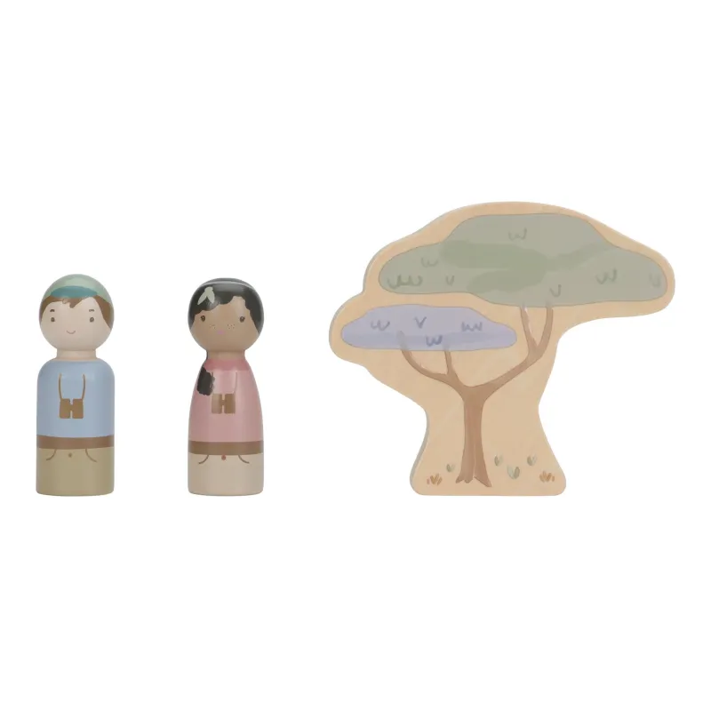 Little Dutch Auto se zvířaty dřevěné