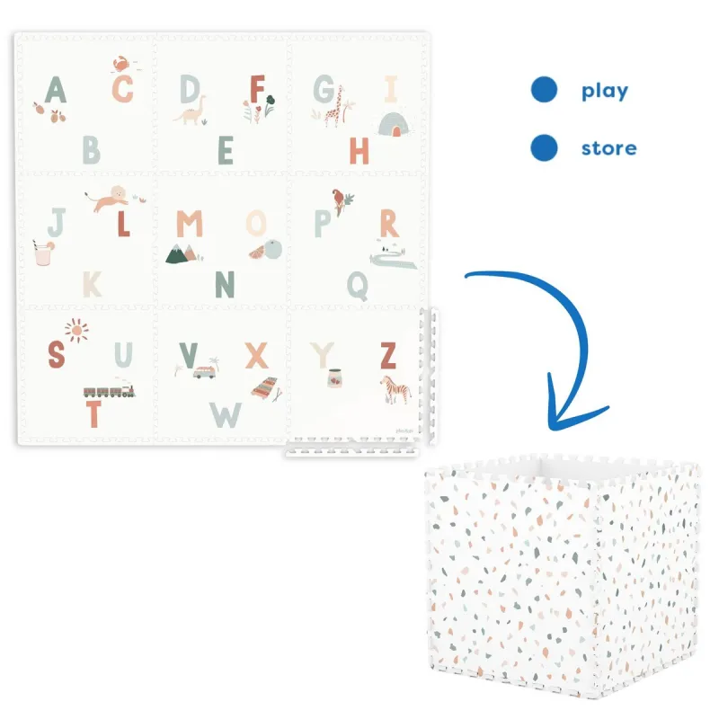 PLAY AND GO Tiloo EEVAA Podložka na hraní a domeček Alphabet