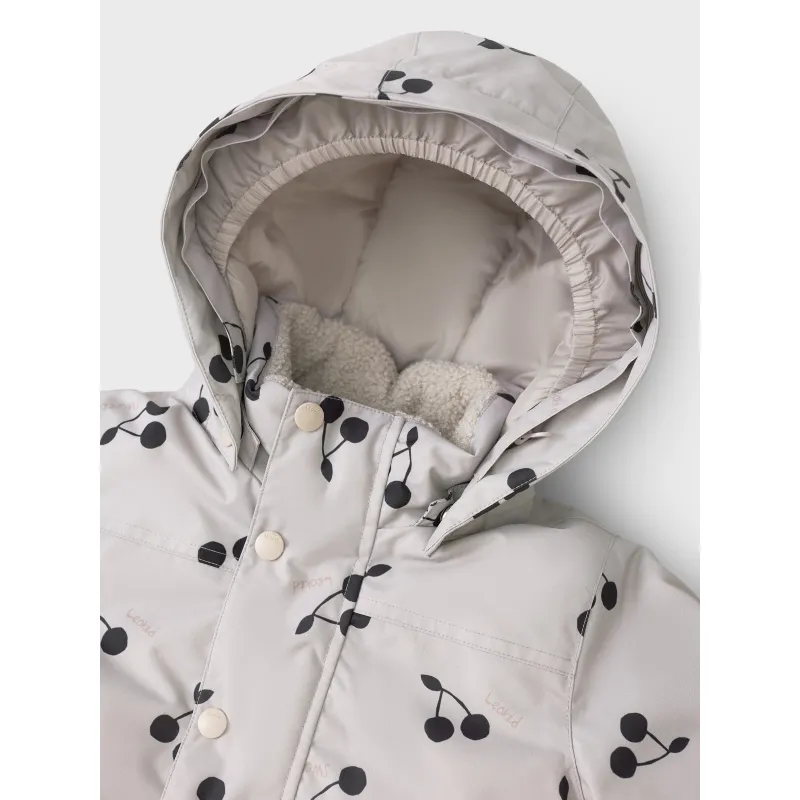 LEOKID Zimní bunda Tully Silver Cloud Cherries vel. 116