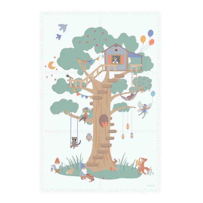PLAY AND GO Tiloo EEVAA Podložka na hraní a domeček Treehouse