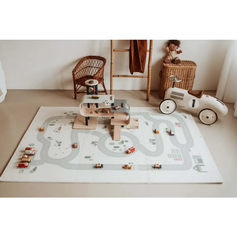 PLAY AND GO Tiloo EEVAA Podložka na hraní a domeček Road