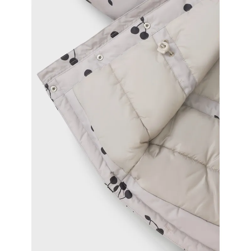 LEOKID Zimní bunda Tully Silver Cloud Cherries vel. 86
