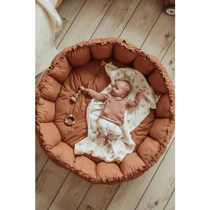 PLAY AND GO Coco Bloom Dětské hnízdo Tawny Brown