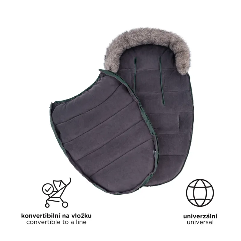 PETITE&MARS Set zimní fusak Comfy 4v1 + rukavice na kočárek Fjora