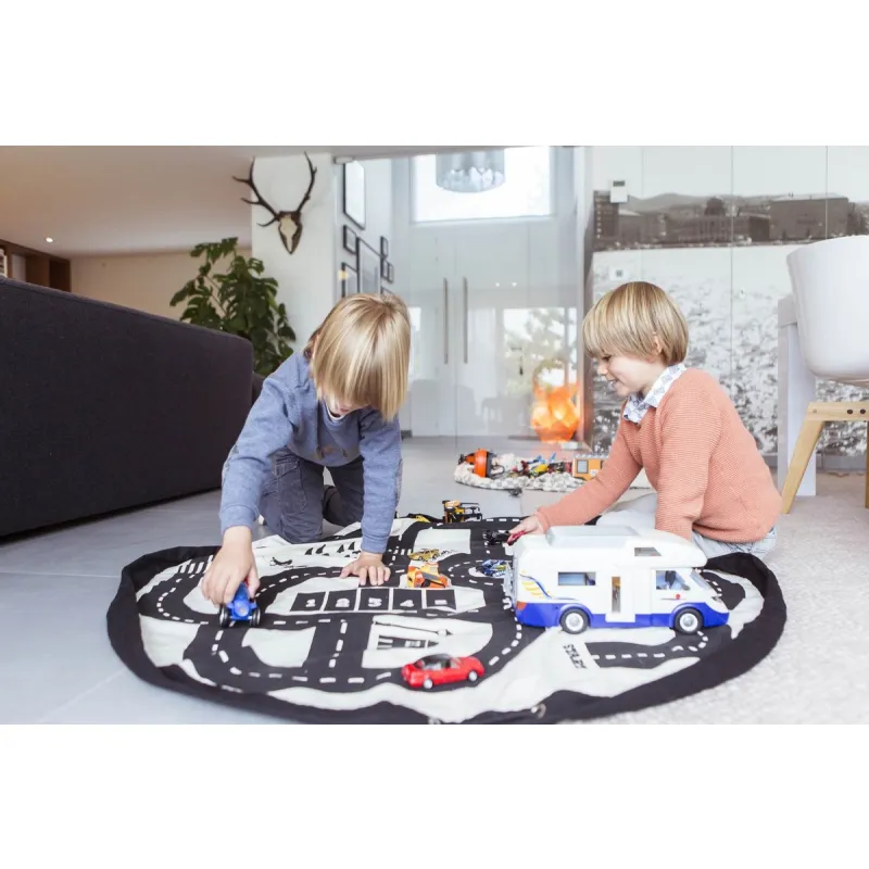 PLAY AND GO Noomad original Hrací deka a Vak na hračky Roadmap