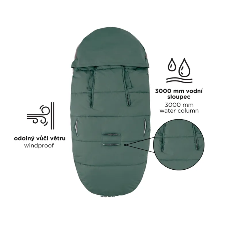 PETITE&MARS Set zimní fusak Comfy 4v1 + rukavice na kočárek Fjora