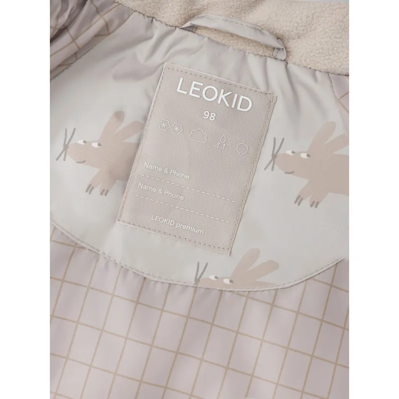 LEOKID Zimní prošívaná bunda Leni Silver Cloud Fluffy vel. 104