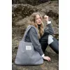 STUDIO NOOS - Flannel Chalkstripe MOM BAG