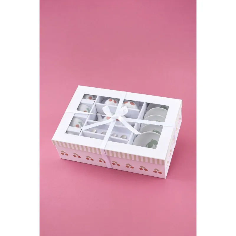 JABADABADO Porcelánový čajový set Třešeň