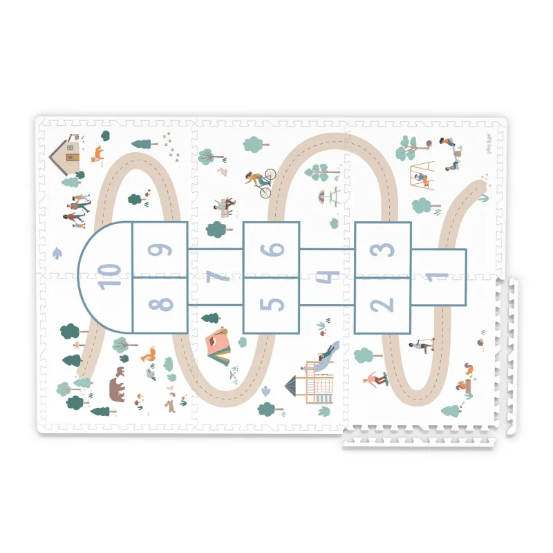 PLAY AND GO Tiloo EEVAA Podložka na hraní a domeček Hopscotch