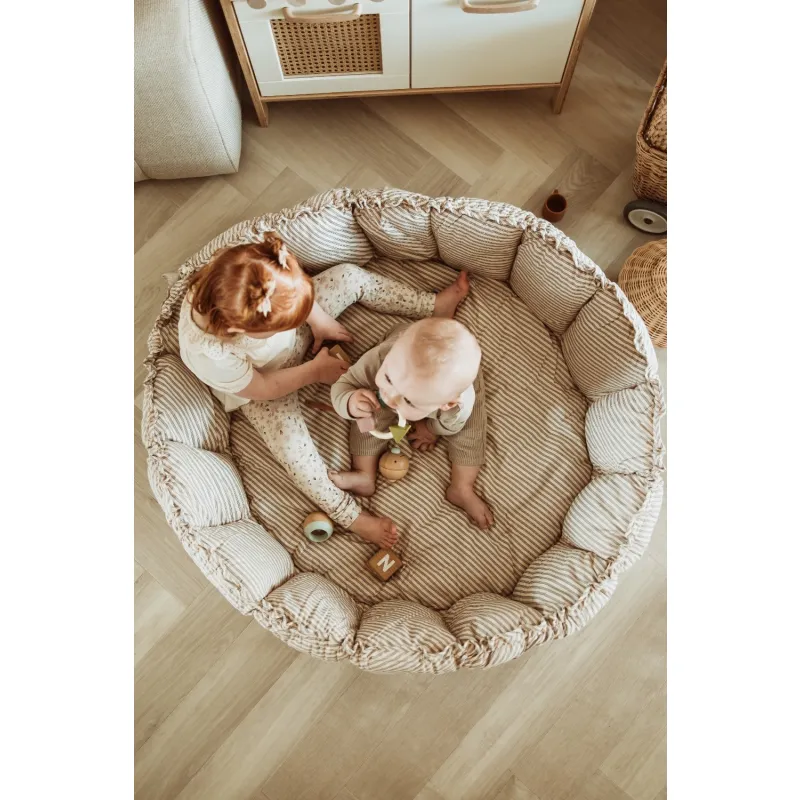 PLAY AND GO Coco Bloom Dětské hnízdo Stripes Blue