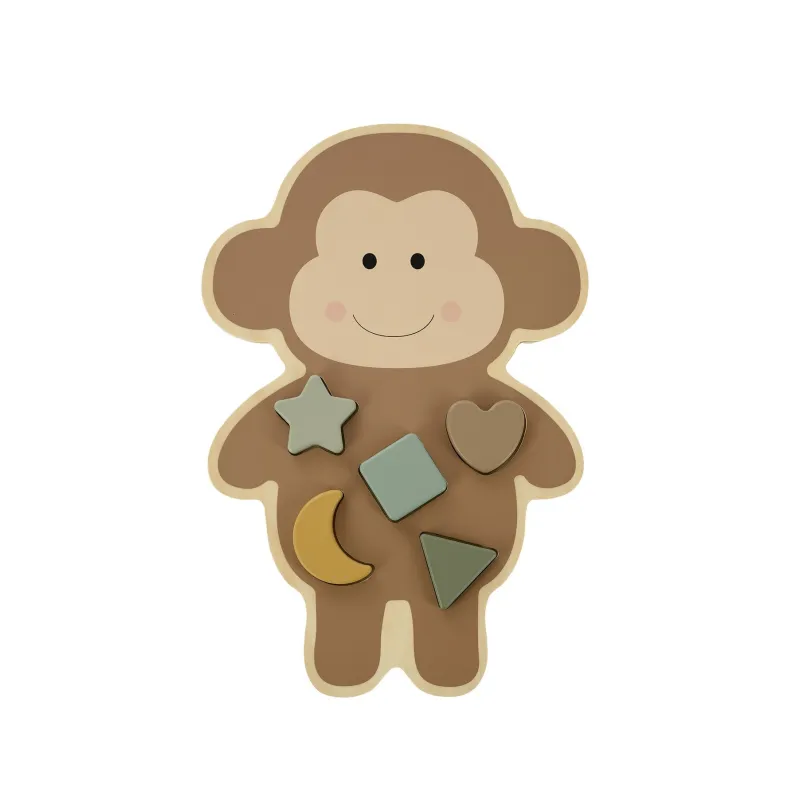 JABADABADO Vkládací dřevěné puzzle Opička
