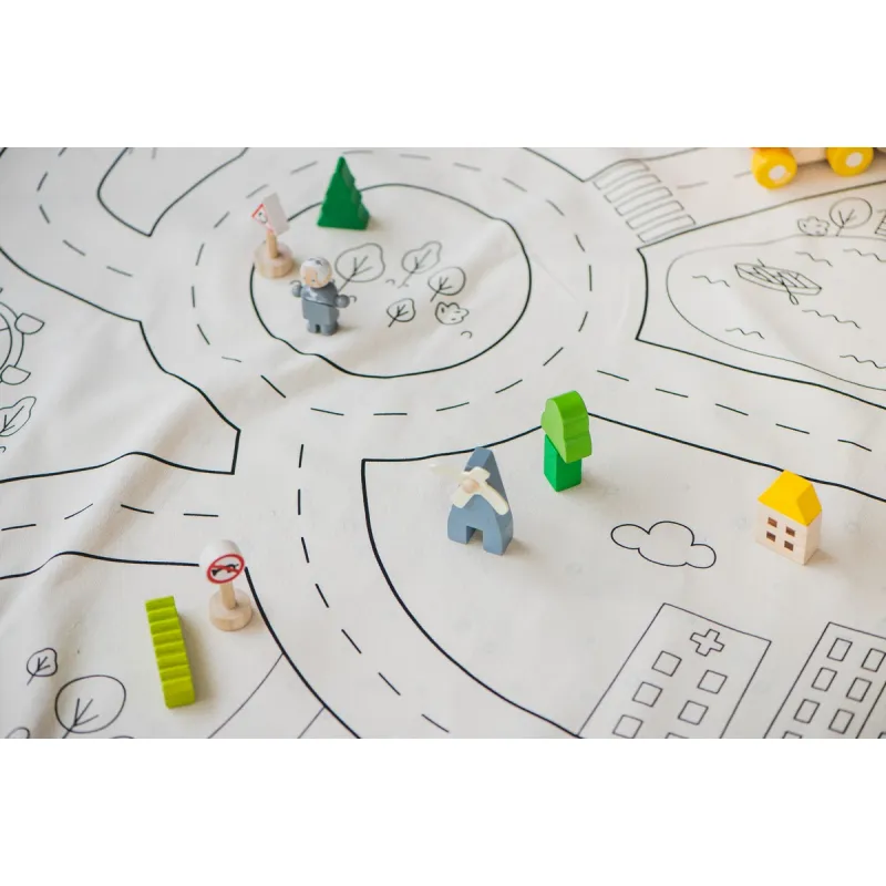 PLAY AND GO Noomad original Hrací deka a Vak na hračky Playville