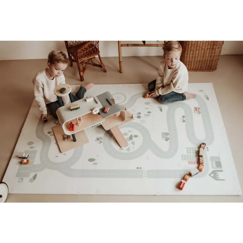 PLAY AND GO Tiloo EEVAA Podložka na hraní a domeček Road