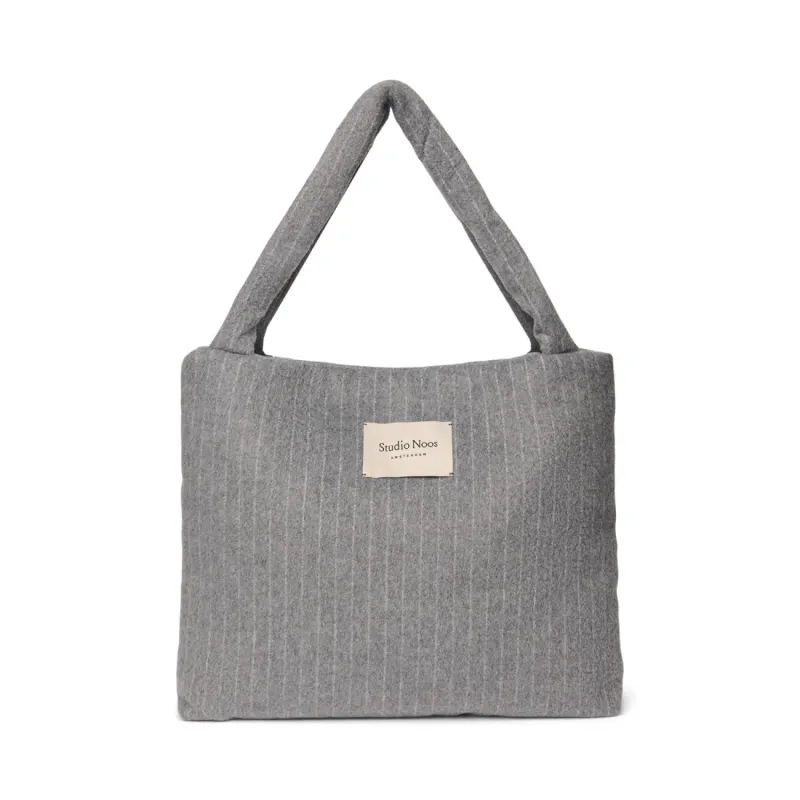 STUDIO NOOS - Flannel Chalkstripe MOM BAG