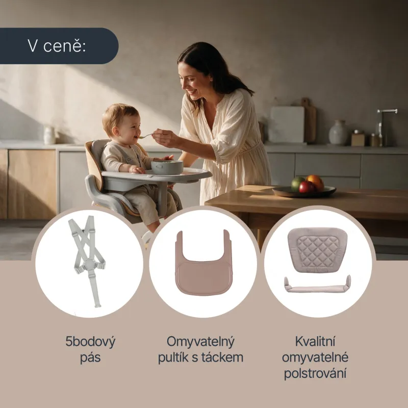 Zopa Set židlička Inspira 2 + novorozenecký set